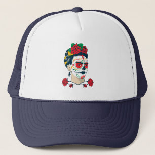 Frida Kahlo   El Día de los Muertos Trucker Hat