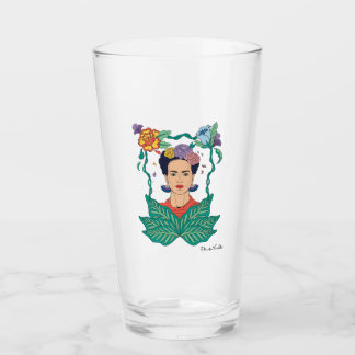 Frida Kahlo Floral Frame Graphic Glass