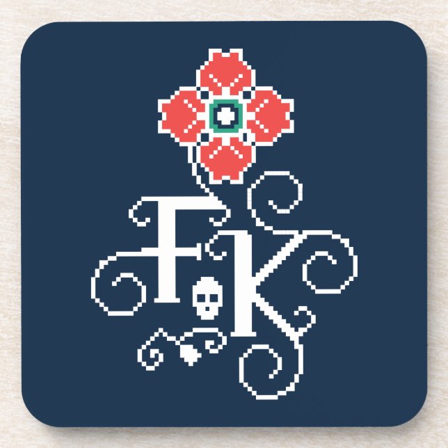 Frida Kahlo | Floral Tribute Coaster (Front)