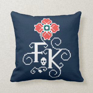 Frida Kahlo   Floral Tribute Cushion