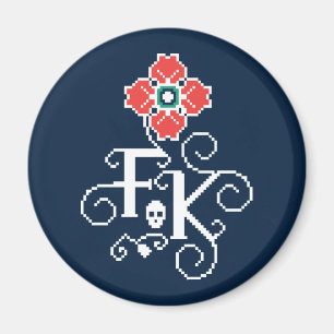 Frida Kahlo   Floral Tribute Magnet