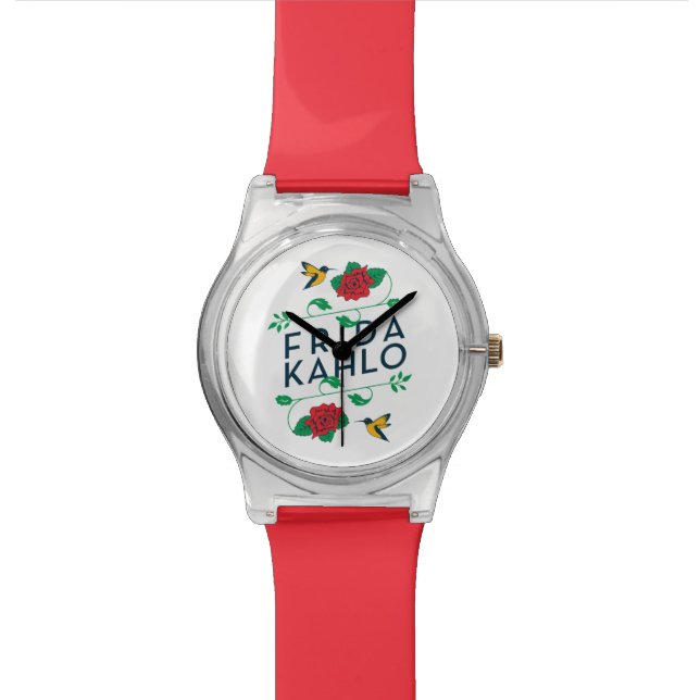 Frida Kahlo | Floral Typography Watch (Close Up)