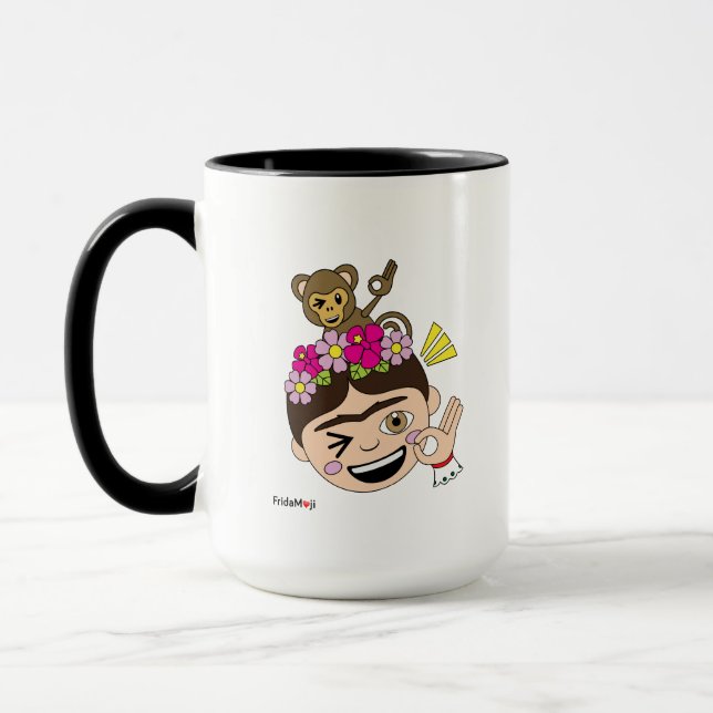 Frida Kahlo | FridaMoji - A OK Mug (Left)
