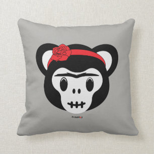 Frida Kahlo FridaMoji - Day of the Dead Monkey Cushion