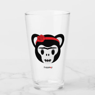 Frida Kahlo FridaMoji - Day of the Dead Monkey Glass