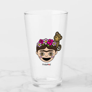 Frida Kahlo   FridaMoji - Happy Frida Glass