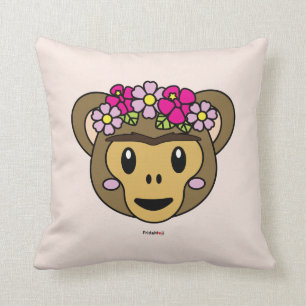 Frida Kahlo   FridaMoji - Monkey Cushion