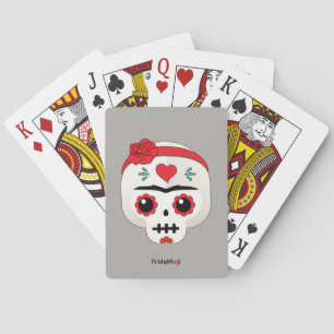 Frida Kahlo   FridaMoji - Sugar Skull Playing Cards