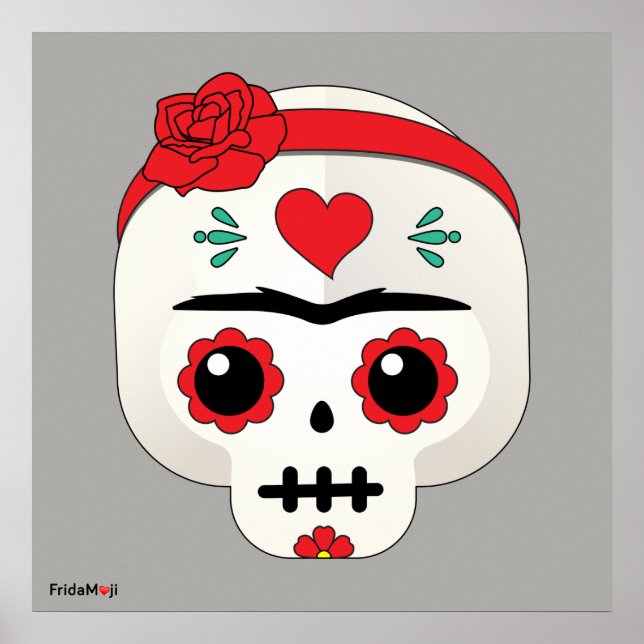 Frida Kahlo | FridaMoji - Sugar Skull Poster (Front)