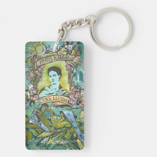 Frida Kahlo Graffiti Key Ring (Back)