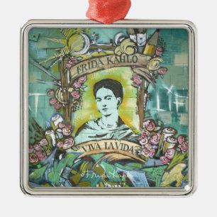 Frida Kahlo Graffiti Metal Tree Decoration