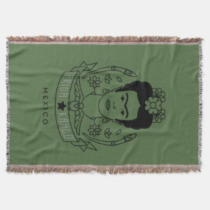 Frida Kahlo   Heroína Throw Blanket
