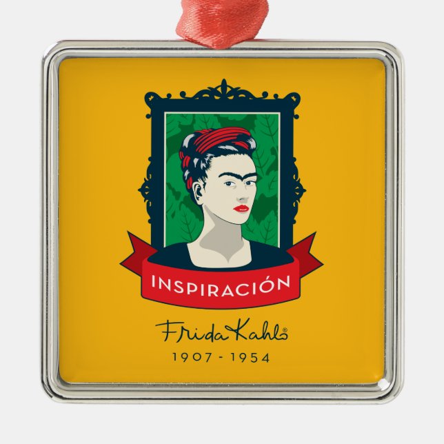 Frida Kahlo | Inspiración Metal Tree Decoration (Front)