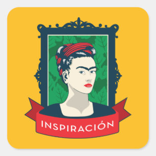 Frida Kahlo   Inspiración Square Sticker