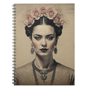 Frida Kahlo-inspired Vintage Notebook
