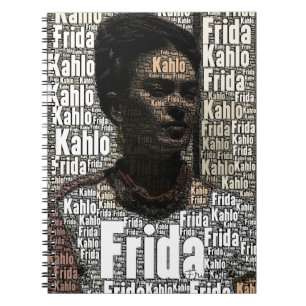 Frida Kahlo Lettering Portrait Notebook