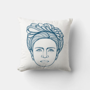 Frida Kahlo Line Art Cushion