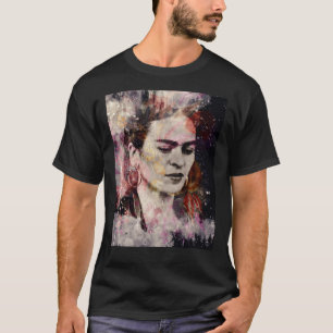 FRIDA KAHLO Mexican Feminist portrait painting Art T-Shirt
