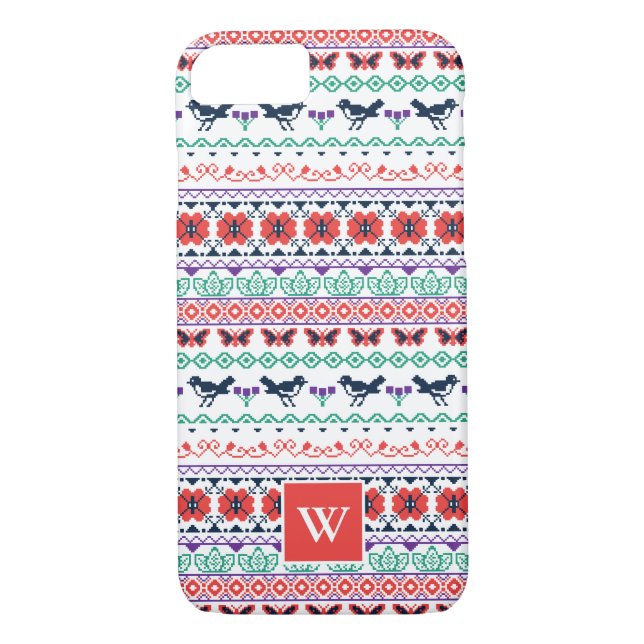 Frida Kahlo | Mexican Pattern Case-Mate iPhone Case (Back)