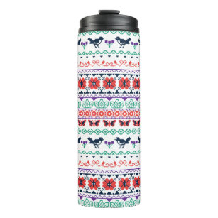 Frida Kahlo   Mexican Pattern Thermal Tumbler