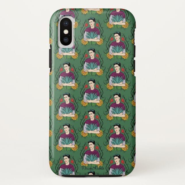 Frida Kahlo | Mi Mexico Lindo Pattern Case-Mate iPhone Case (Back)