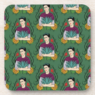 Frida Kahlo Mi Mexico Lindo Pattern Coaster