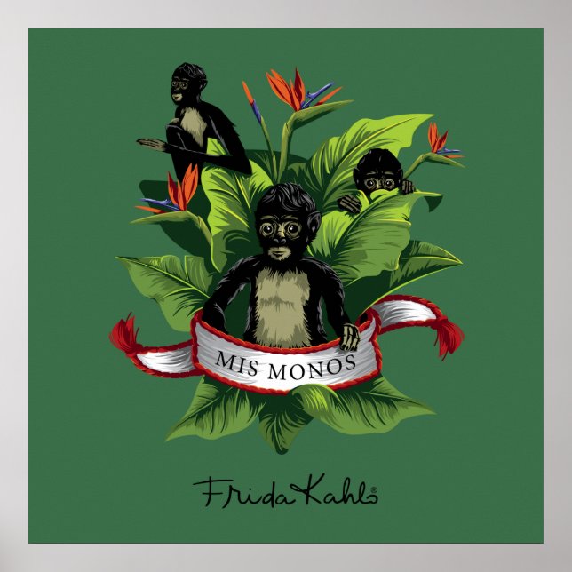 Frida Kahlo | Mis Monos Poster (Front)
