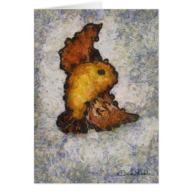 Frida Kahlo Monet-Style Bird Painting (Front)