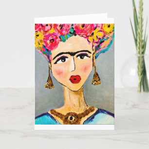Frida Kahlo Note Card <Blank Inside>