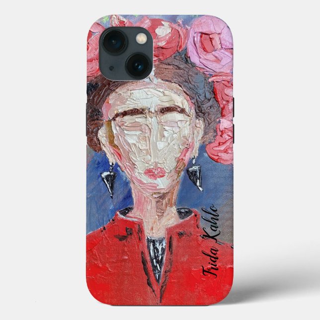 Frida Kahlo Original Red Flower Pink Faceless  Case-Mate iPhone Case (Back)