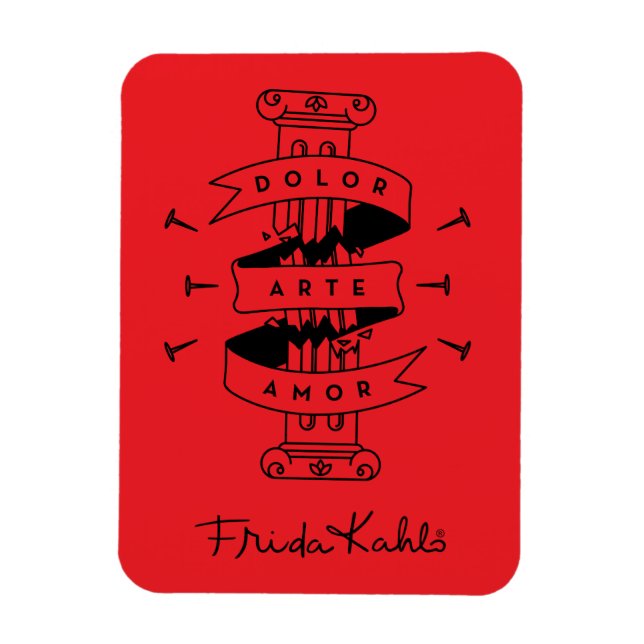 Frida Kahlo | Pain Art Love Magnet (Vertical)