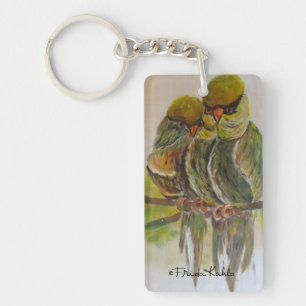 Frida Kahlo Painted Birds Key Ring