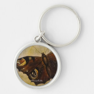 Frida Kahlo Painted Butterfly Key Ring