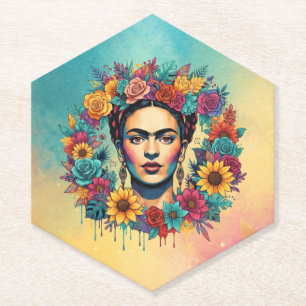 Frida Kahlo Paper Coaster
