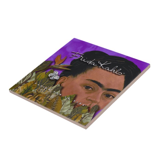 Frida Kahlo Pasion Por La Vida Tile (Side)