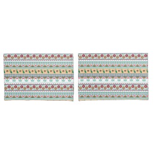 Frida Kahlo   Patrón de Colores Pillowcase