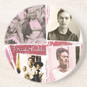 Frida Kahlo Photo Montage Coaster