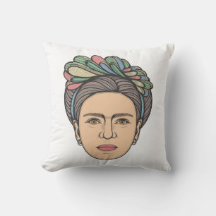 Frida Kahlo Portrait Art Cushion
