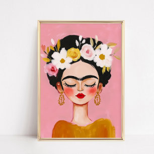 Frida Kahlo portrait Poster