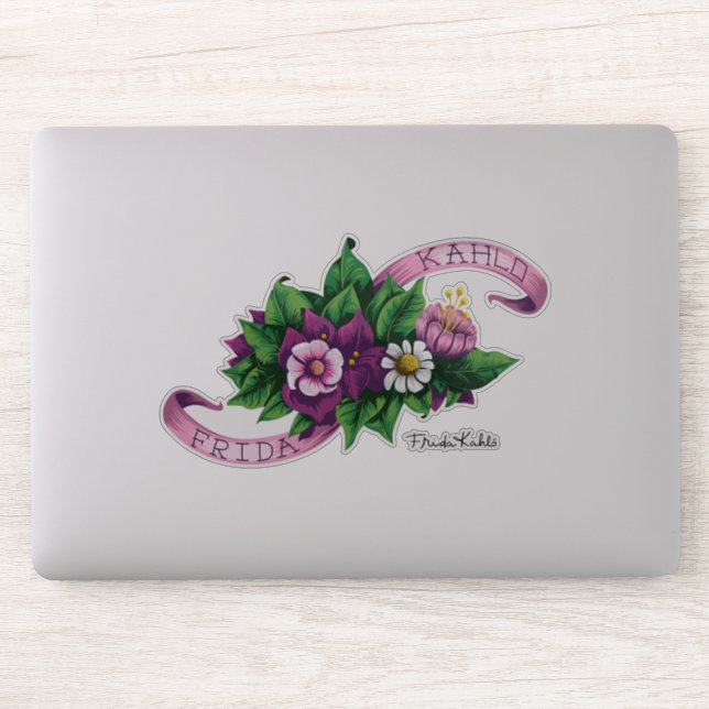 Frida Kahlo | Purple Floral Bouquet (Computer)