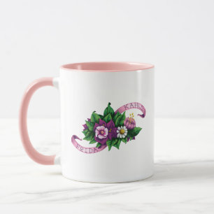 Frida Kahlo   Purple Floral Bouquet Mug