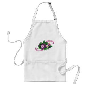 Frida Kahlo   Purple Floral Bouquet Standard Apron