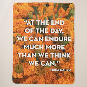 Frida Kahlo Quote Blanket