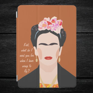 Frida Kahlo Quote Portrait l Modern Feminine iPad Air Cover