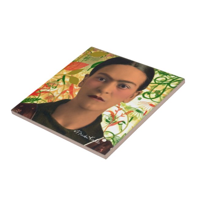 Frida Kahlo Reflejando Tile (Side)