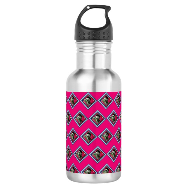 Frida Kahlo Retro Denim Diamond 532 Ml Water Bottle (Front)
