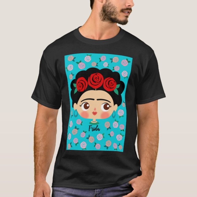 Frida Kahlo - Roses - D8 Classic Essential T-Shirt (Front)