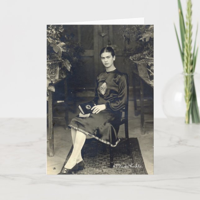 Frida Kahlo Seated Card (Front)