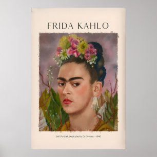 Frida Kahlo Self Portrait Dedicated Dr Eloesser Poster