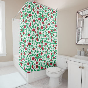Frida Kahlo   Skulls & Roses Shower Curtain